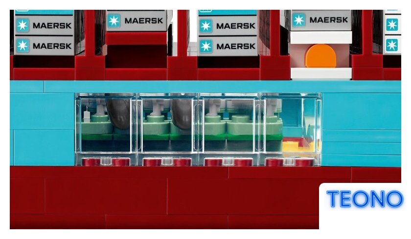 Конструктор LEGO 40955 Контейнеровоз Maersk с двухтопливным двигателем - Изображение №7 — Интернет-магазин Teono.by