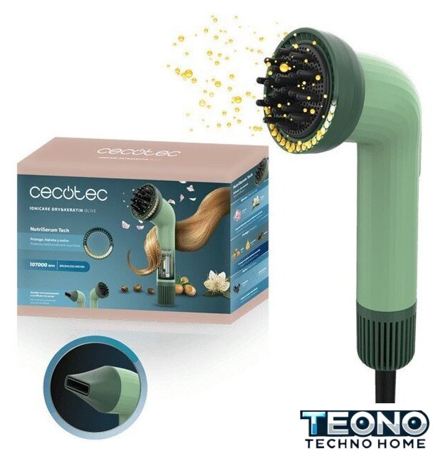 Фен Cecotec IoniCare Dry&Keratin Olive 109734 - Изображение №6 — Интернет-магазин Teono.by