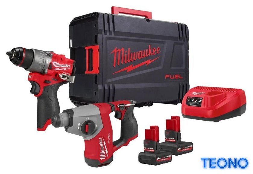  Milwaukee M12 FPP2BG2-502X 4933500138 (шуруповерт, перфоратор, 2 АКБ, кейс) - Изображение №1 — Интернет-магазин Teono.by