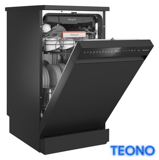 Отдельностоящая посудомоечная машина Weissgauff DW 4508 Inverter Autoopen Black - Изображение №8 — Интернет-магазин Teono.by