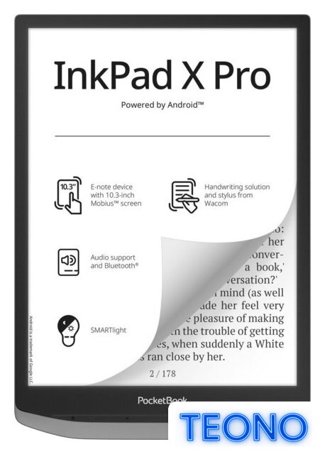 Электронная книга PocketBook InkPad X Pro Mist Grey - Изображение №1 — Интернет-магазин Teono.by