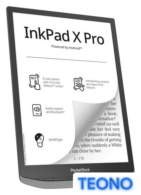 Электронная книга PocketBook InkPad X Pro Mist Grey - Изображение №2 — Интернет-магазин Teono.by
