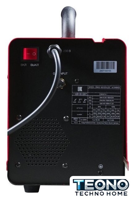 Сварочный инвертор Fubag IRMIG 180 SYN LED 646403 - Изображение №5 — Интернет-магазин Teono.by
