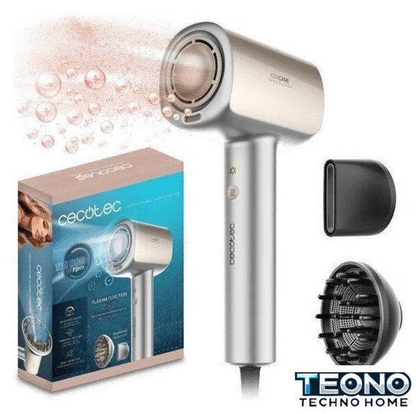 Фен Cecotec IoniCare Nano Plasma Aluminum 101440 - Изображение №4 — Интернет-магазин Teono.by