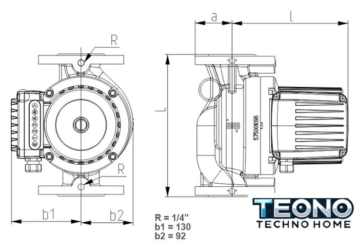 Циркуляционный насос IMP Pumps GHNbasic II 40-190F - Изображение №2 — Интернет-магазин Teono.by