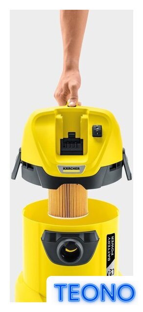Пылесос Karcher WD 3 Battery 1.629-910.0 - Изображение №3 — Интернет-магазин Teono.by