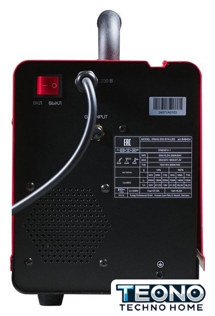 Сварочный инвертор Fubag IRMIG 200 SYN LED 646404 - Изображение №4 — Интернет-магазин Teono.by