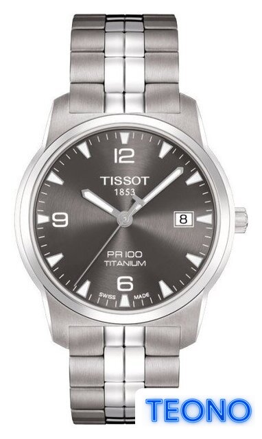 Наручные часы Tissot PR 100 QUARTZ GENT TITANIUM (T049.410.44.067.00) - Изображение №1 — Интернет-магазин Teono.by