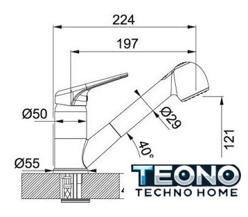 Смеситель Franke Prince 740 Fragranite (серый) - Изображение №2 — Интернет-магазин Teono.by