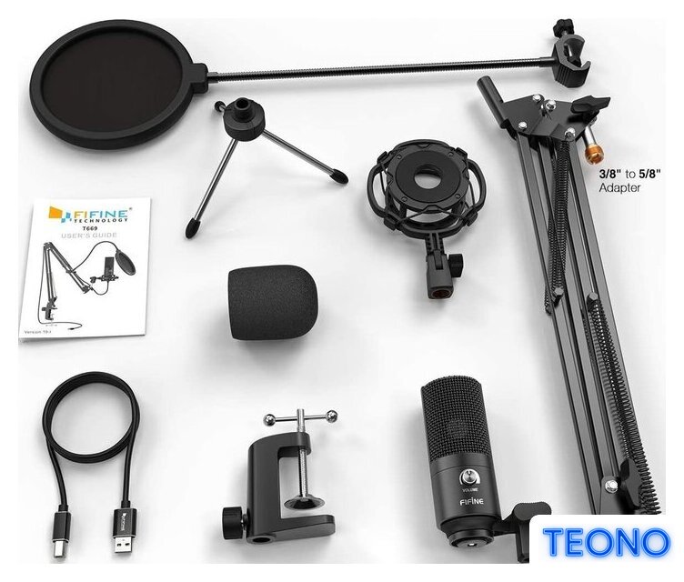 Проводной микрофон FIFINE T669 - Изображение №5 — Интернет-магазин Teono.by