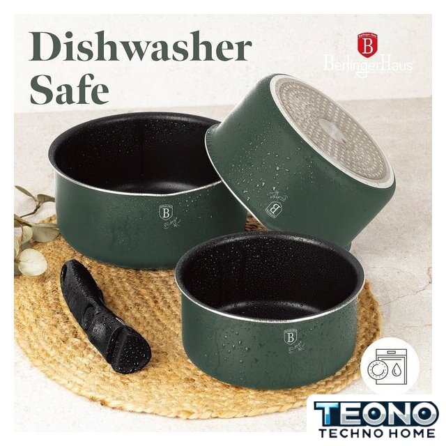 Набор кастрюль Berlinger Haus Matte Green Collection BH-8423 - Изображение №2 — Интернет-магазин Teono.by