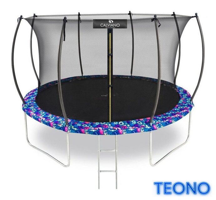 Батут Calviano Inside Master Smile 374 см - 12ft (внутренняя сетка, с лестницей) - Изображение №1 — Интернет-магазин Teono.by