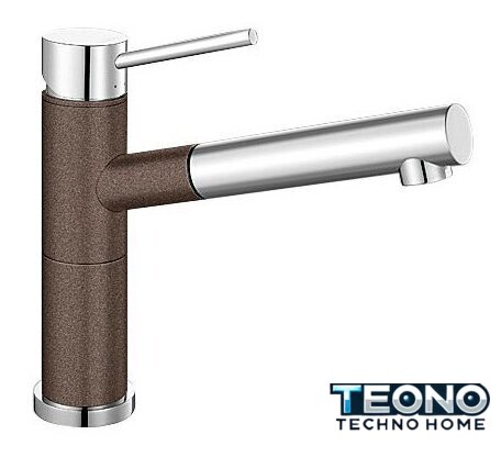 Смеситель Blanco Alta-S Compact Silgranit (кофе) [515334] - Изображение №1 — Интернет-магазин Teono.by