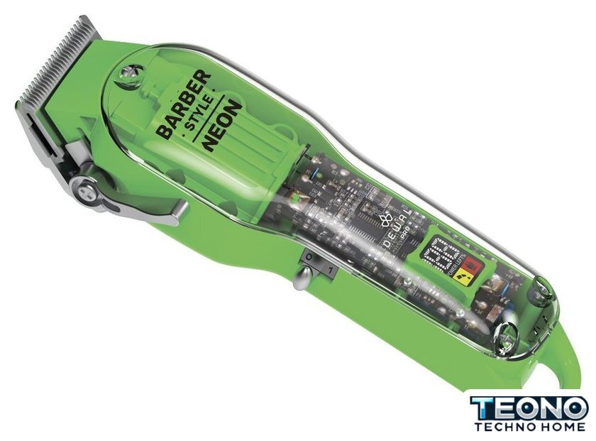 Машинка для стрижки волос Dewal Baber Style Neon 03-081 Green - Изображение №2 — Интернет-магазин Teono.by