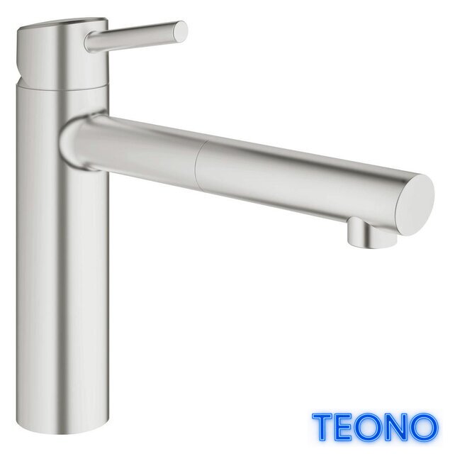 Смеситель Grohe Concetto (сталь) [31129DC1] - Изображение №1 — Интернет-магазин Teono.by