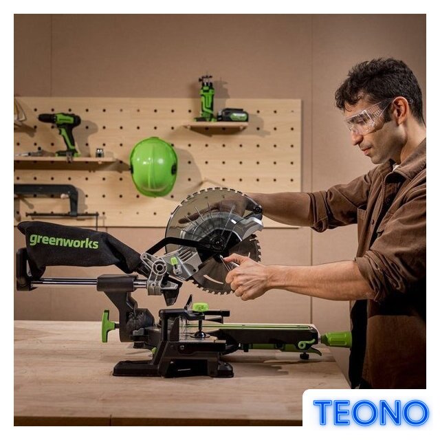 Торцовочная пила Greenworks GD24MS216 1501707UG (с 1-им АКБ) - Изображение №18 — Интернет-магазин Teono.by