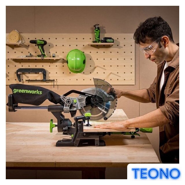 Торцовочная пила Greenworks GD24MS216 1501707UG (с 1-им АКБ) - Изображение №17 — Интернет-магазин Teono.by