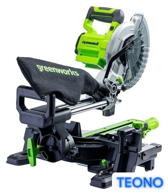 Торцовочная пила Greenworks GD24MS216 1501707UG (с 1-им АКБ) - Изображение №7 — Интернет-магазин Teono.by