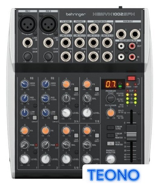Микшерный пульт Behringer Xenyx 1002SFX - Изображение №1 — Интернет-магазин Teono.by