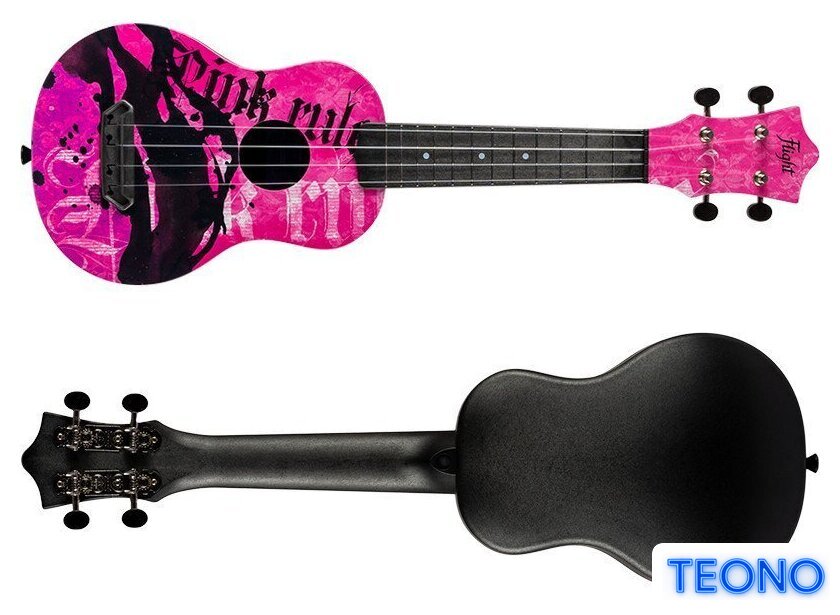 Укулеле Flight Ultra Travel UTS-40 Pink Rules - Изображение №4 — Интернет-магазин Teono.by