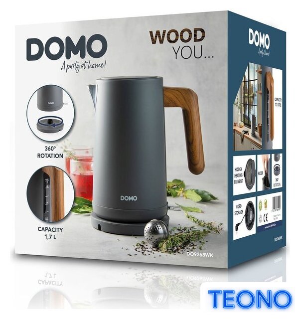 Электрический чайник Domo DO9268WK - Изображение №3 — Интернет-магазин Teono.by