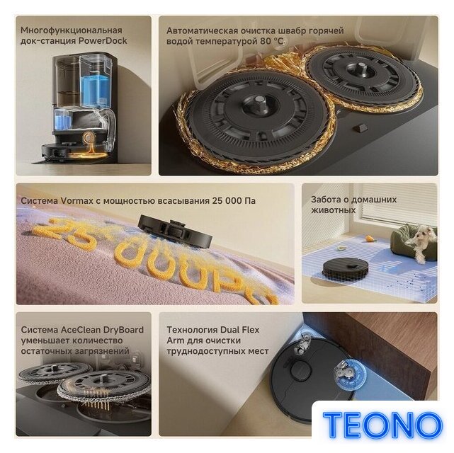 Робот-пылесос Dreame Robot Vacuum L50 Ultra CE RLL53SE (евровилка, черный) - Изображение №6 — Интернет-магазин Teono.by