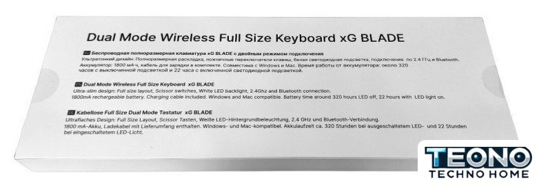 Клавиатура xGhost Blade White Silver - Изображение №6 — Интернет-магазин Teono.by