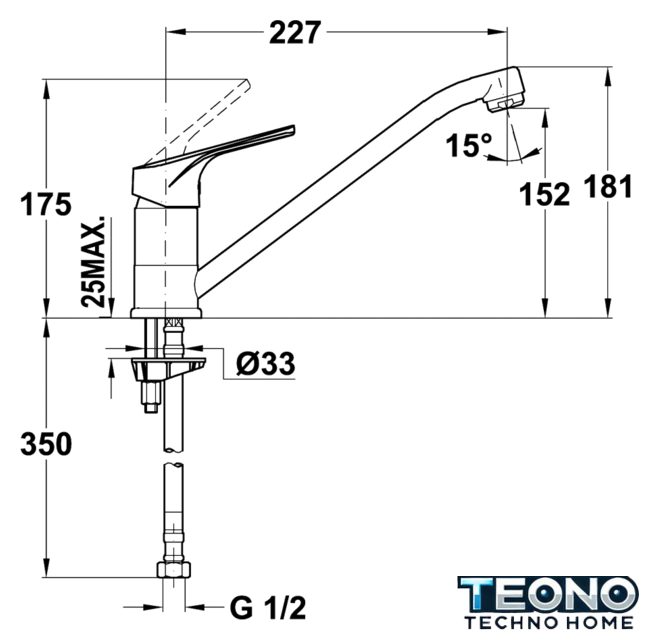 Смеситель TEKA MTP 913 TG onyks [46913020Q] - Изображение №2 — Интернет-магазин Teono.by