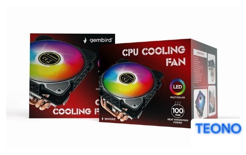 Кулер для процессора Gembird CPU-HURACAN-ARGB-X140 - Изображение №7 — Интернет-магазин Teono.by