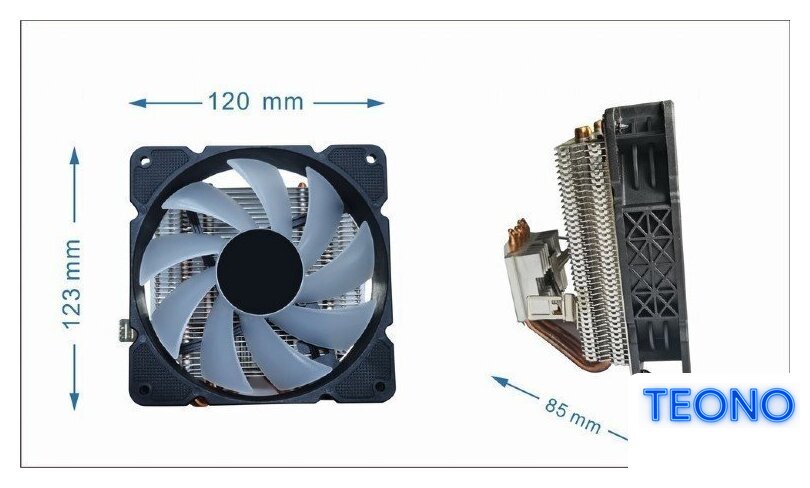 Кулер для процессора Gembird CPU-HURACAN-ARGB-X140 - Изображение №5 — Интернет-магазин Teono.by