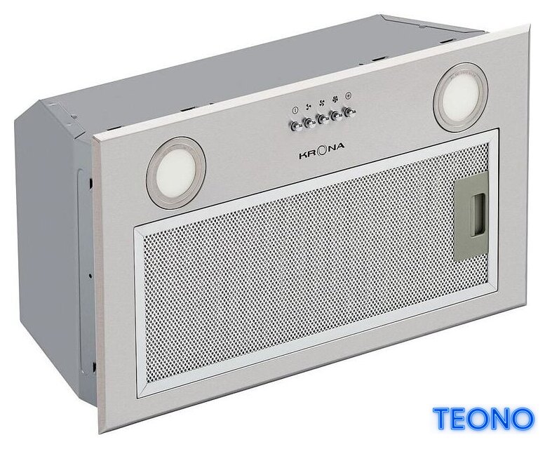 Кухонная вытяжка Krona Ambra 600 PB (нержавеющая сталь) - Изображение №1 — Интернет-магазин Teono.by