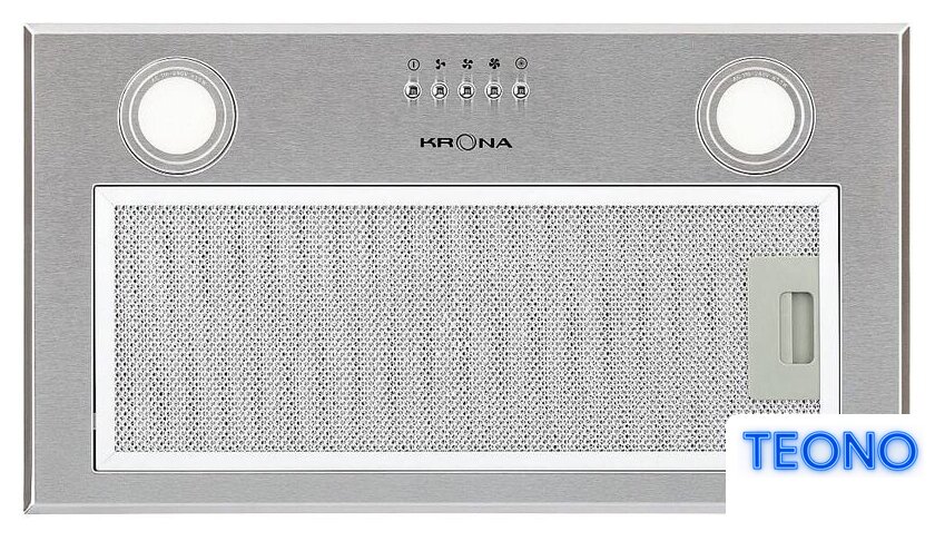 Кухонная вытяжка Krona Ambra 600 PB (нержавеющая сталь) - Изображение №2 — Интернет-магазин Teono.by
