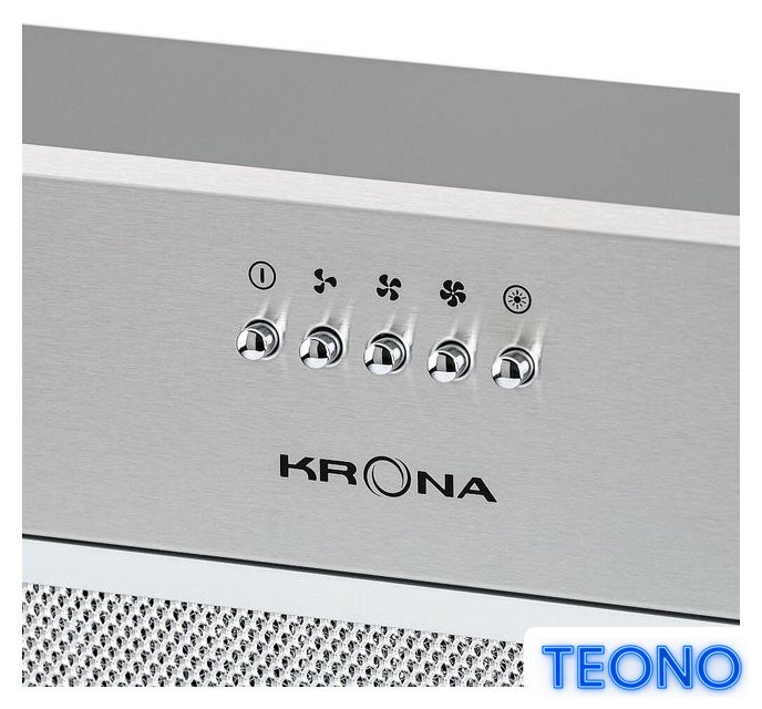 Кухонная вытяжка Krona Ambra 600 PB (нержавеющая сталь) - Изображение №7 — Интернет-магазин Teono.by