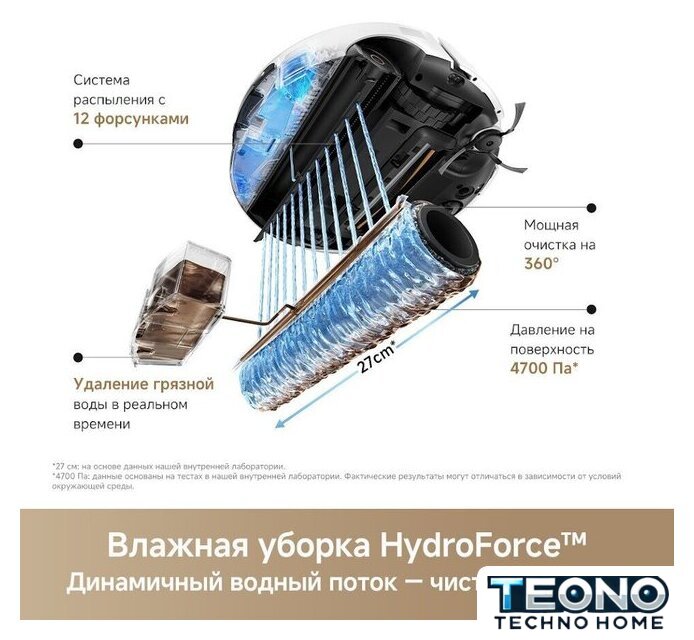 Робот-пылесос Trouver Robot Vacuum S70 Roller White RLZ12SE (евровилка, белый) - Изображение №12 — Интернет-магазин Teono.by