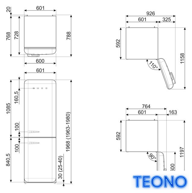 Холодильник Smeg FAB32LPB3 - Изображение №14 — Интернет-магазин Teono.by