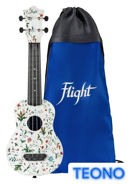 Укулеле Flight Ultra Travel UTS-40 Flower - Изображение №2 — Интернет-магазин Teono.by