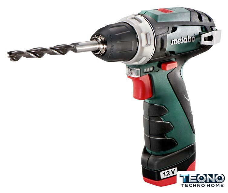Дрель-шуруповерт Metabo PowerMaxx BS Basic 600080500 (с 2-мя АКБ 2 Ah) - Изображение №2 — Интернет-магазин Teono.by