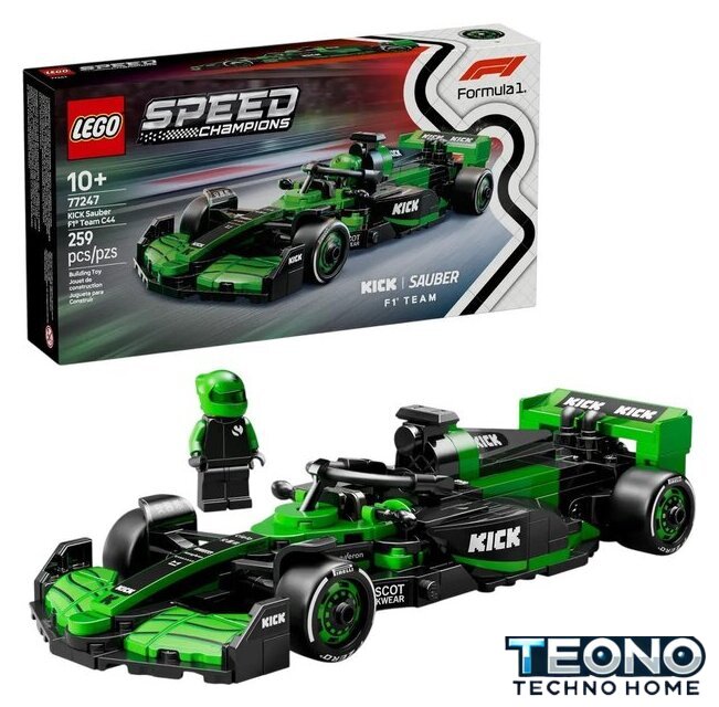 Конструктор LEGO Speed Champions 77247 Гоночный автомобиль KICK Sauber F1 Team C44 - Изображение №1 — Интернет-магазин Teono.by
