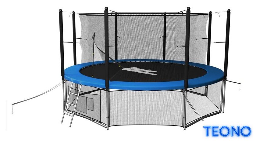 Батут Unix Line Classic 14ft inside (синий/зеленый) - Изображение №4 — Интернет-магазин Teono.by