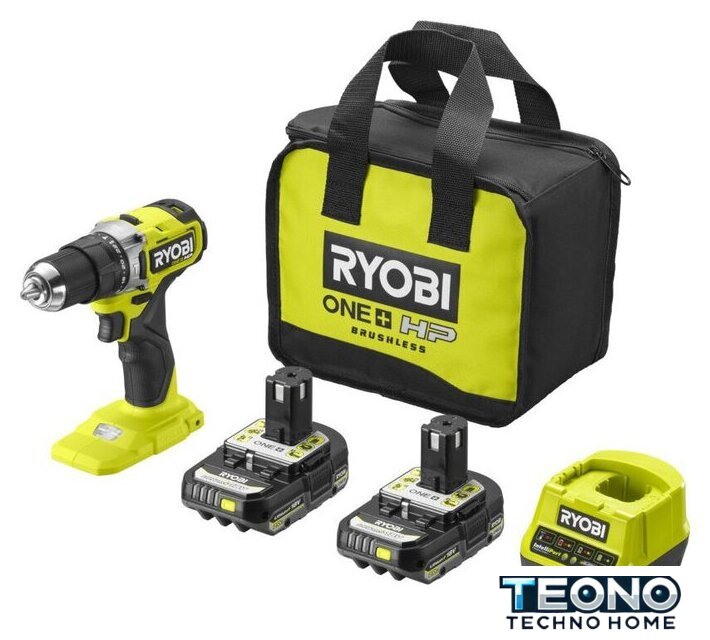 Ударная дрель-шуруповерт Ryobi HP RPD18C-220S 5133004982 (с 2-мя АКБ 2 Ah, сумка) - Изображение №1 — Интернет-магазин Teono.by