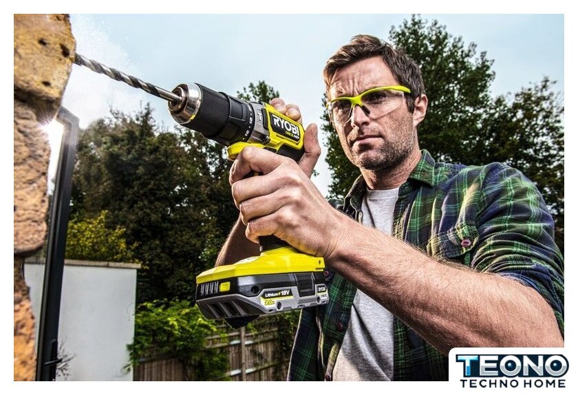 Ударная дрель-шуруповерт Ryobi HP RPD18C-220S 5133004982 (с 2-мя АКБ 2 Ah, сумка) - Изображение №5 — Интернет-магазин Teono.by