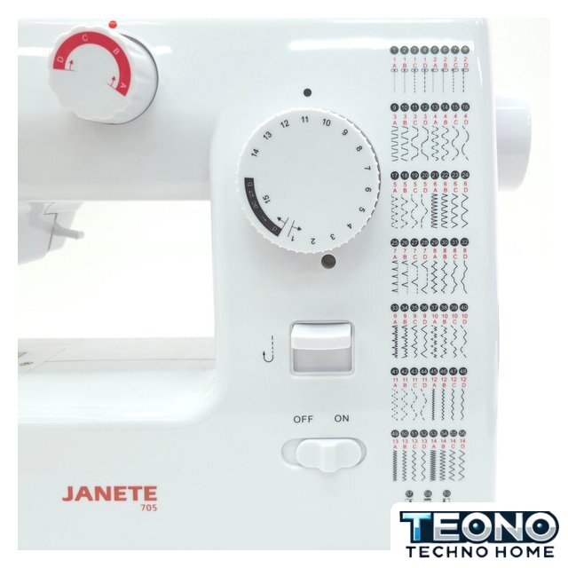 Электромеханическая швейная машина Janete 705 - Изображение №9 — Интернет-магазин Teono.by
