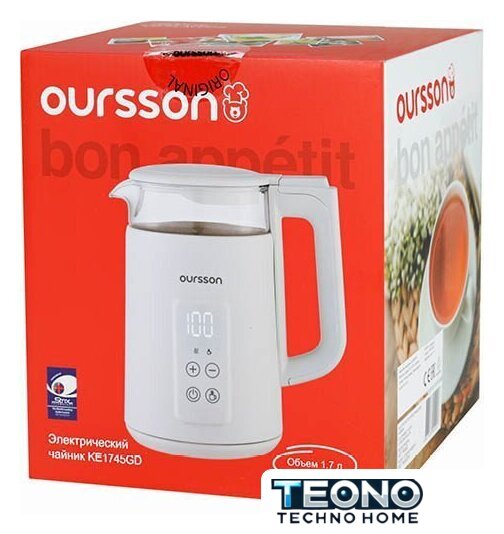 Электрический чайник Oursson KE1745GD/IV - Изображение №4 — Интернет-магазин Teono.by