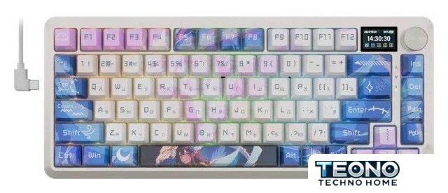 Клавиатура Redragon Flekact Pro (белый/сиреневый/синий) - Изображение №1 — Интернет-магазин Teono.by
