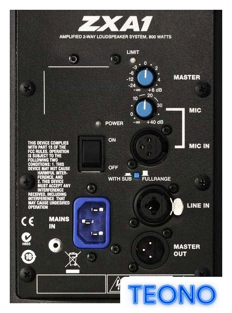 Активная акустика Electro-Voice ZxA1-90 (черный) - Изображение №8 — Интернет-магазин Teono.by