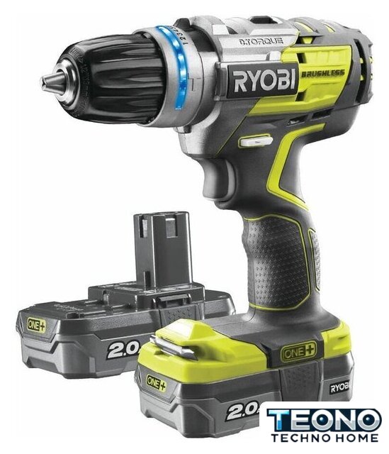 Ударная дрель-шуруповерт Ryobi R18PDBL-220S 5133003436 (с 2-мя АКБ, сумка) - Изображение №2 — Интернет-магазин Teono.by