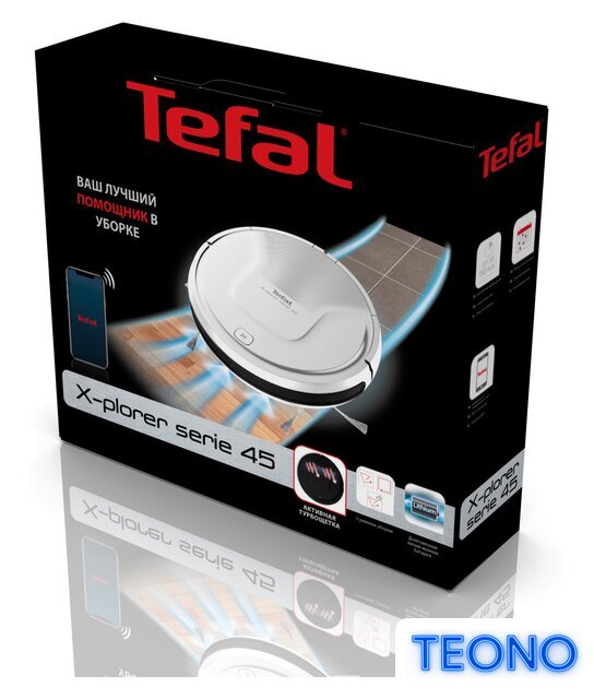 Робот-пылесос Tefal X-Plorer Serie 45 RG8227WH - Изображение №8 — Интернет-магазин Teono.by