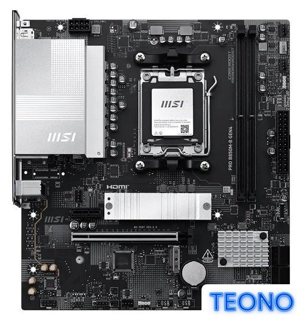 Материнская плата MSI Pro B850M-B Gen4 - Изображение №1 — Интернет-магазин Teono.by
