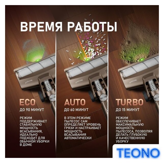 Пылесос Weissgauff V12 BLDC 630 Bronzo Beige X-Treme Turbo - Изображение №17 — Интернет-магазин Teono.by