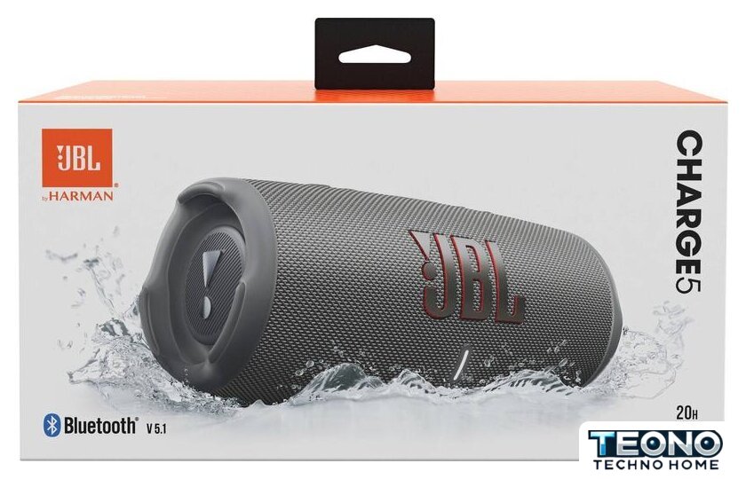 Беспроводная колонка JBL Charge 5 (серый) - Изображение №9 — Интернет-магазин Teono.by
